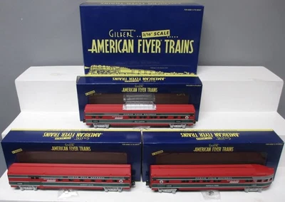 American Flyer 6-49960 S Gauge Route of the Reindeer Steamliner Car (Set of 3) - Image 1 of 4