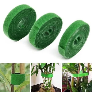 5M Nylon Plant Bandage Tie Reusable Plant Hook Loop Ties Green Fastener Tape - Bild 1 von 15