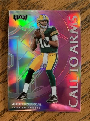 2020 Panini Playoff - Call to Arms Jordan Love #CA-20 pink Prizm (RC) - Image 1 of 2