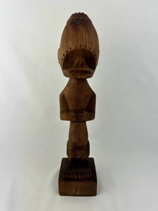 Antigua escultura africana de fertilidad tallada en madera estatua figura de colección S9 - Imagen 1 de 9