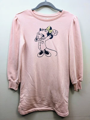 Gap Kids Minnie Mouse Pajama Nightgown Girls Size 10 Pink Metallic Sleepwear - Image 1 of 4