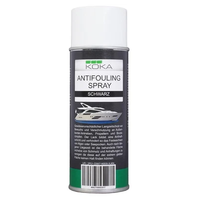KOKA Antifouling Spray Schwarz Bewuchs-Schutz für Boot Rumpf Antrieb Propeller