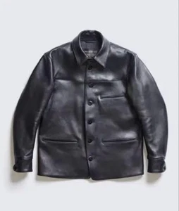 ACV-LJK02S SHEEPSKIN CAR COAT Black #QOFG6H - Picture 1 of 8