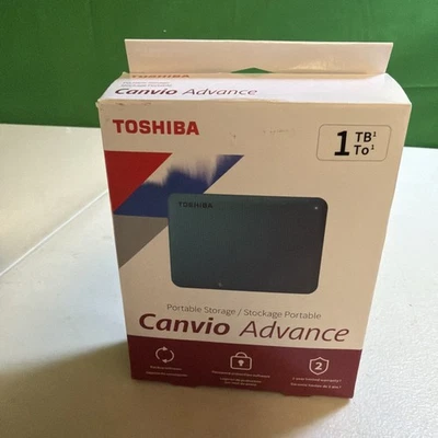 Toshiba Canvio Advance HDTCA10XG3AA 1 TB Portable Hard Drive External Green - Image 1 of 3