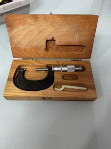 Scherr-Tumico Mikrometer Präzisionsmesswerkzeug Instrument mit Holzkoffer - Bild 1 von 12