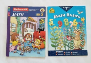 McgrawHill Grade 2 Little Critter Math Book + School Zone Grade 3 Math Basics - Picture 1 of 13