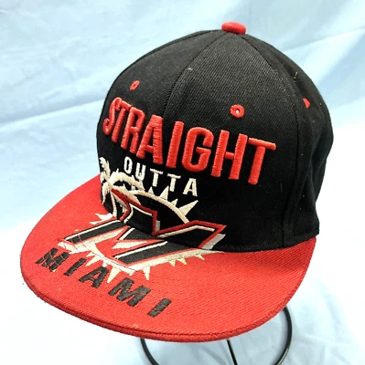 LEADER OF THE GAME Negro/Rojo LONA Straight Outta Miami SNAPBACK Sombrero/Gorra CALOR? Foto 1 de 4