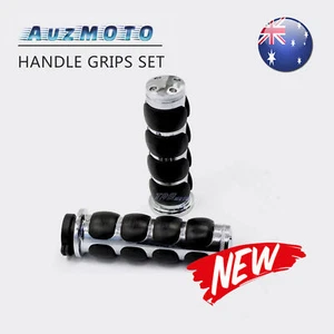 Non-slip Hand Grips 1" Chrome For Yamaha V-Star Vstar V Star XVS 1100 Silverado - Picture 1 of 6