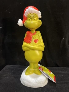 Nuovo Grinch 14" con Sciarpa Soffiaggio da Tavolo Decorazione Natalizia Festività - Foto 1 di 7