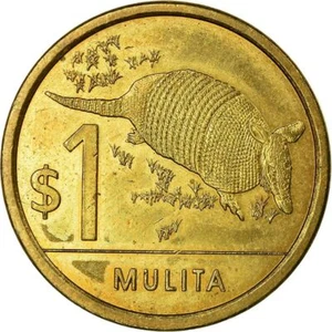 Uruguay 1 Peso Coin | Mulita | Armadillo | 2011 - 2019 - Picture 1 of 7