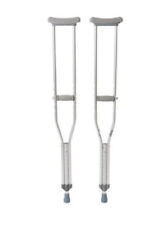 High Quality Aluminum Crutches Latex Free, Fits Adults 5'2"-5'10" Fast Shipping!