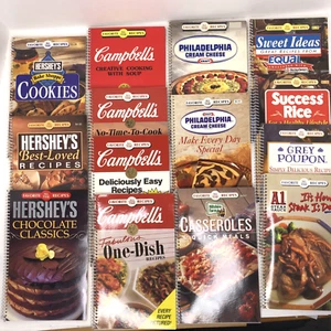 Favorite All Time Recipes Cookbook Lot of 14 Spiral Paperback Campbells Hersheys - Foto 1 di 21