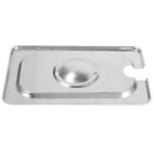 1/9 Slotted Pan Lid with Handle for Steam Table Pan-