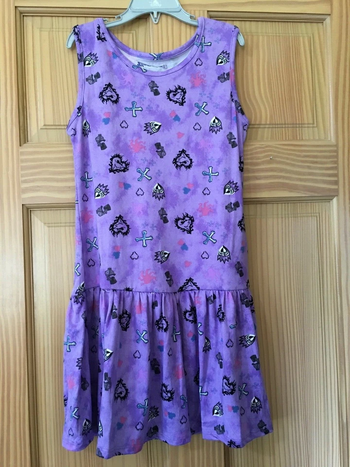 New Disney Descendants Dress Girls Purple soft - Image 1 of 1
