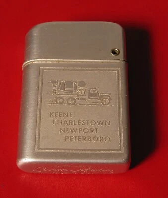 VINTAGE STORM MASTER CIGARETTE LIGHTER MONADNOCK ARTHUR WHITCOMB CEMENT NEWPORT - Image 1 of 2
