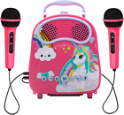 Na Kids Karaoke Machine For Girls Boys With 2 Microphones Toddlers Bluetooth Kar