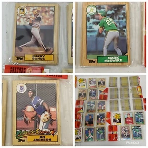 Lot of 10! 1987 Topps Rack Packs with Bonds McGwire Jackson on front HOF RC PSA  - Picture 1 of 12