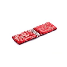 Women Fashion Elastic Sequin Belly Belt Stretch Waistband Buckle Corset Wide