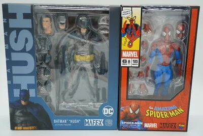 Medicom Toy MAFEX No.105 Batman Hush & No.185 Spider-Man Classic Ver. Figures - Image 1 of 4