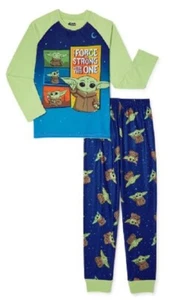 Star Wars YODA Boys Long Sleeve Pajamas Set- Size 6/7 - Picture 1 of 3