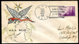 BERMUDA: (15529) U.S.S. REID PAQUEBOT CANCEL/COVER 1937 - Picture 1 of 2