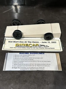 Walmart Day at the Races Official Pine Car Kit 2002 Unopened Pinewood Derby RARE - Picture 1 of 8