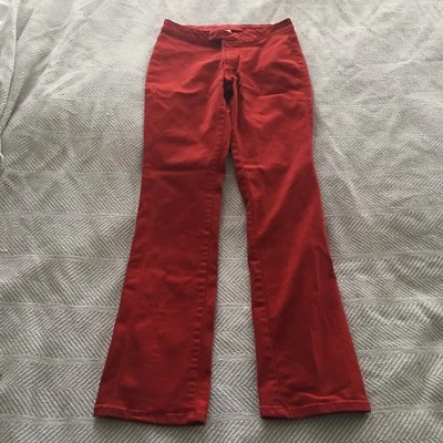 Calvin Klein Bootcut Stretch Pants Bright Red Size 3 No Back Pockets  - Image 1 of 4