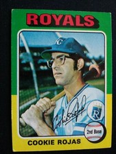 1975 Topps Baseball Card # 169 Cookie Rojas - Kansas City Royals