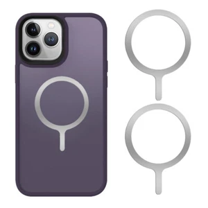 2pcs Magnetic Wireless Phone Car Charger Metal Ring Adhesive Sticker For MagSafe - Picture 1 of 10