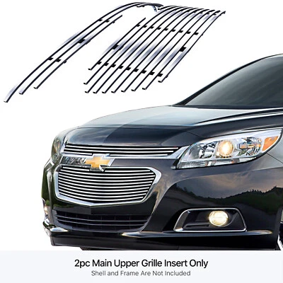 For 2014-2015 Chevy Malibu/16 Limited Upper Chrome Billet Grille Insert - Image 1 of 4
