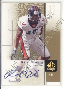 rasi dowling rookie rc draft auto autograph virginia cavaliers uva college #/15 - Picture 1 of 1