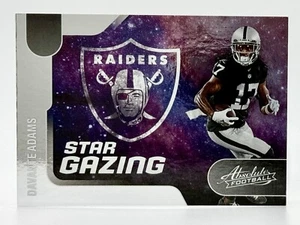 2022 Panini Absolute Star Gazing Davante Adams Las Vegas Raiders - Picture 1 of 2