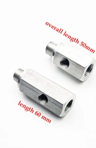 ADAPTADOR DE PRESIÓN DE ACEITE 1/4 NPT PIEZA T PARA MEDIDORES DE 1/8NPT / REMITENTE Corto Largo - Imagen 1 de 3