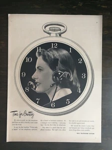 Vintage 1952 Bell Telephone System Clock Full Page Original Ad 1221 A2 - Picture 1 of 1