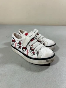 Geox Respira kid's white hook & loop minnie mouse sneakers Toddler Size 8.5 - Picture 1 of 3