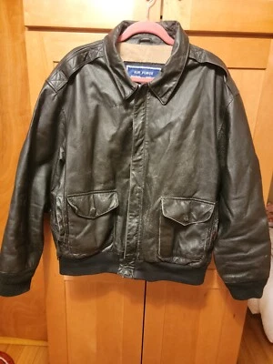 Air Force size XL mens leather bomber jacket airborne leather  - Image 1 of 4