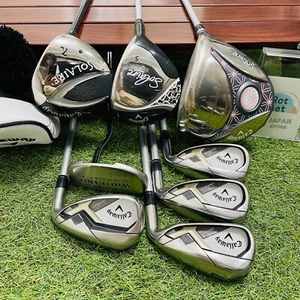Women Callaway Fullset Solaire 1w5w7w Iron 79PS 8pics L Flex Golf Club Ladies - Picture 1 of 24