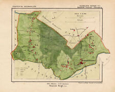 ANTIQUE MAP-NETHERLANDS--BERGH 1-GELDERLAND-KUYPER-1865