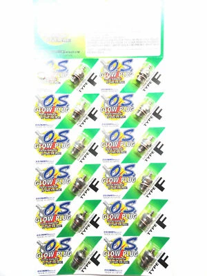 OS O.S. Type F 4 Four Stroke Nitro RC R/C Engine Glow Plug - 12 Pack 71615009 - Image 1 of 4