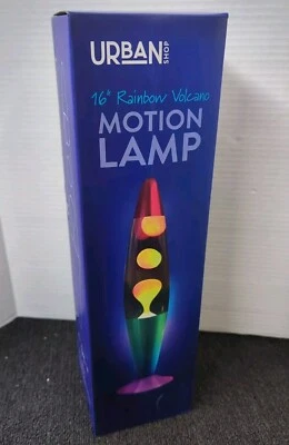 URBAN SHOP 16" Rainbow Lava Motion Volcano Lamp NIB  Brand NEW D8 - Image 1 of 4