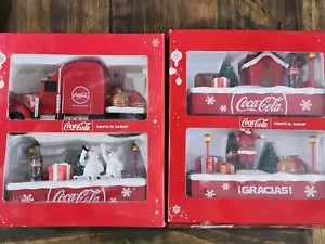 Coca Cola Christmas Semi Tractor and Trailer collectible set, (SPANISH), M4784 - Picture 1 of 13