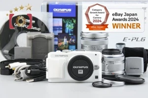 "Count 3,521" Olympus PEN Lite E-PL6 White 16.1 MP 14-42 40-150 Lenses w/ Box - Picture 1 of 18