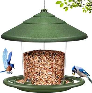 Bird Feeders for Outdoors Hanging, Bird Feeder Holds 1.75LB Seeds, Weather - Picture 1 of 2