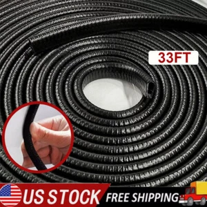 33Ft Car Door Edge Guard Molding Trim Rubber Edge Strip Seal Protector U-Shape - Picture 1 of 21
