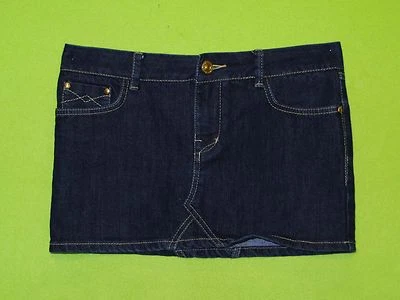 Nueva minifalda vaquera azul oscuro Ecko Red Trillón talla 7 juniors para mujer L0048 Foto 1 de 4