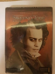 PELICULA DVD SWEENEY TODD, EL BARBERO DIABÓLICO DE LA CALLE FLEET EDICION METAL - Foto 1 di 5