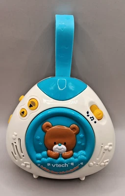 VTech Bebé Cuna Oso Peluche Proyector Música Naturaleza Sonidos Chupete Azul Foto 1 de 4