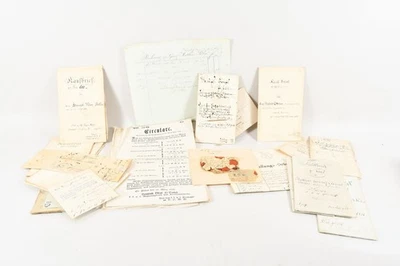 C28U07- Konvolut Dokumente ua Kaufbriefe Einladungen meist 18./19.Jh - Bild 1 von 4