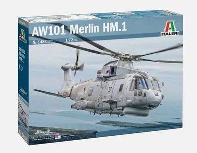 Italeri 1486 AW-101 Merlin HM 1 1:72 Model Kit - Image 1 of 4
