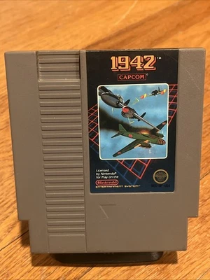 1942 5 Screw Variant (Nintendo NES, 1986) Loose Game Cartridge Only Tested - Image 1 of 3
